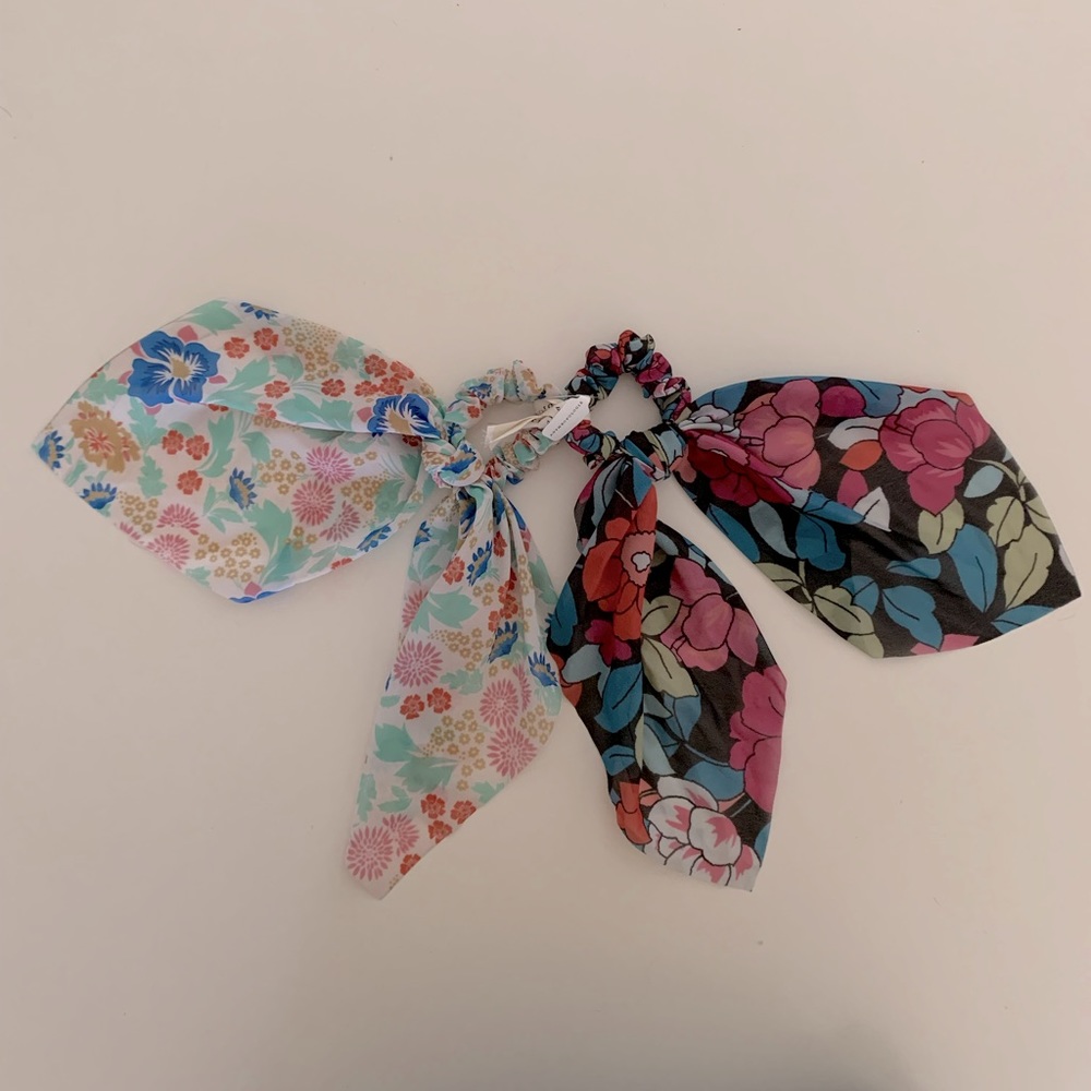 Anthropologie Floral Hair Scarf